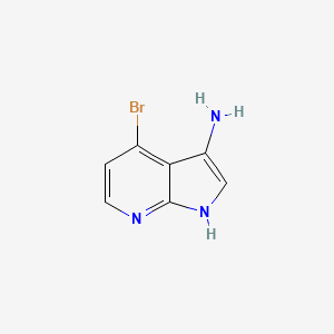 molecular formula C7H6BrN3 B1604269 4-Bromo-1H-pyrrolo[2,3-B]pyridin-3-amine CAS No. 943323-65-7