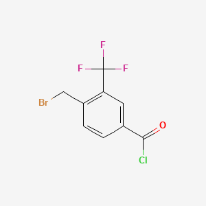 4-(Bromomethyl)-3-(trifluoromethyl)benzoyl chloride