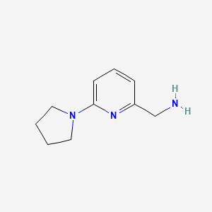 (6-Pyrrolidin-1-ylpyrid-2-yl)methylamine