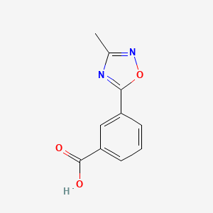 molecular formula C10H8N2O3 B1604285 3-(3-Methyl-1,2,4-oxadiazol-5-yl)benzoic acid CAS No. 915707-45-8