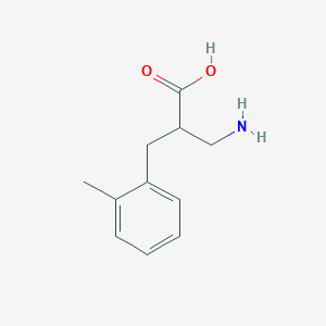 molecular formula C11H15NO2 B1604288 3-Amino-2-(2-methylbenzyl)propanoic acid CAS No. 910443-76-4