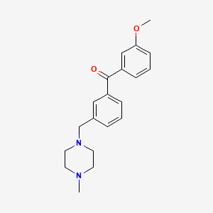 molecular formula C20H24N2O2 B1604294 3-Methoxy-3'-(4-methylpiperazinomethyl) benzophenone CAS No. 898788-38-0