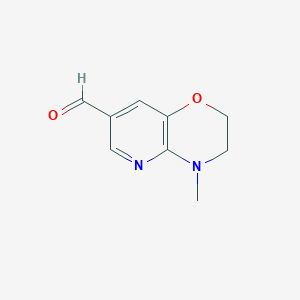 4-Methyl-3,4-dihydro-2h-pyrido[3,2-b][1,4]oxazine-7-carbaldehyde