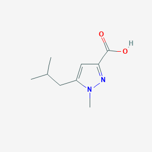 molecular formula C9H14N2O2 B1604311 5-isobutyl-1-methyl-1H-pyrazole-3-carboxylic acid CAS No. 912451-06-0