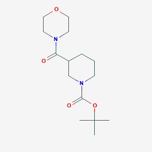 molecular formula C15H26N2O4 B1604312 Tert-butyl 3-(morpholine-4-carbonyl)piperidine-1-carboxylate CAS No. 889942-56-7