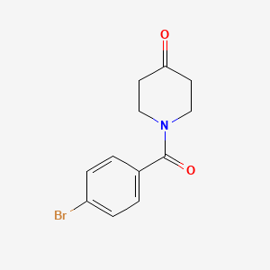 molecular formula C12H12BrNO2 B1604313 1-(4-Bromobenzoyl)piperidin-4-one CAS No. 885274-92-0