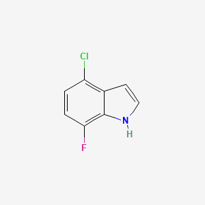 molecular formula C8H5ClFN B1604322 4-氯-7-氟-1H-吲哚 CAS No. 1000341-78-5