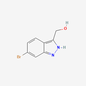 molecular formula C8H7BrN2O B1604324 (6-Bromo-1H-indazol-3-yl)methanol CAS No. 885518-29-6