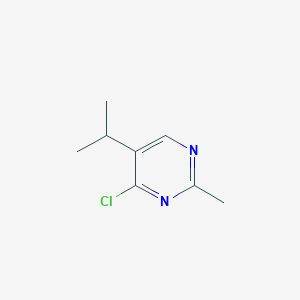 molecular formula C8H11ClN2 B1604327 4-Chloro-5-isopropyl-2-methylpyrimidine CAS No. 1015846-31-7