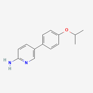 molecular formula C14H16N2O B1604332 5-(4-Isopropoxyphenyl)pyridin-2-amine CAS No. 1044239-22-6