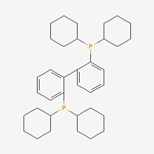 molecular formula C36H52P2 B1604333 2,2'-Bis(dicyclohexylphosphino)-1,1'-biphenyl CAS No. 255897-36-0