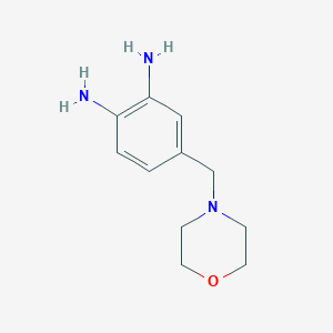molecular formula C11H17N3O B1604336 4-(Morpholinomethyl)benzene-1,2-diamine CAS No. 825619-02-1