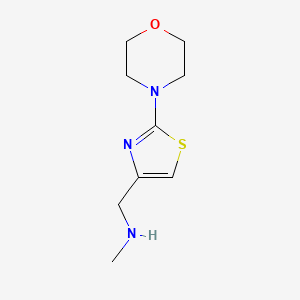 molecular formula C9H15N3OS B1604344 N-Methyl-(2-morpholino-1,3-thiazol-4-YL)methylamine CAS No. 915707-64-1
