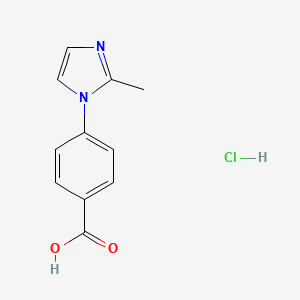 molecular formula C11H11ClN2O2 B1604345 4-(2-Methyl-1H-imidazol-1-YL)benzoic acid hydrochloride CAS No. 921938-78-5