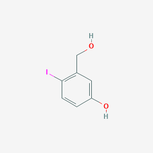 molecular formula C7H7IO2 B1604347 3-(羟甲基)-4-碘苯酚 CAS No. 915707-73-2