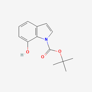 molecular formula C13H15NO3 B1604359 叔丁基 7-羟基-1H-吲哚-1-羧酸盐 CAS No. 898746-78-6