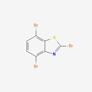 molecular formula C7H2Br3NS B1604360 2,4,7-Tribromobenzo[d]thiazole CAS No. 898747-98-3