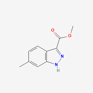 molecular formula C10H10N2O2 B1604362 6-甲基-1H-吲唑-3-羧酸甲酯 CAS No. 858227-11-9