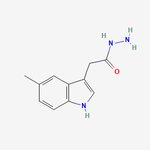 molecular formula C11H13N3O B1604365 2-(5-methyl-1H-indol-3-yl)acetohydrazide CAS No. 21909-52-4