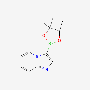 molecular formula C13H17BN2O2 B1604369 3-(4,4,5,5-Tetramethyl-1,3,2-dioxaborolan-2-YL)imidazo[1,2-A]pyridine CAS No. 942070-78-2