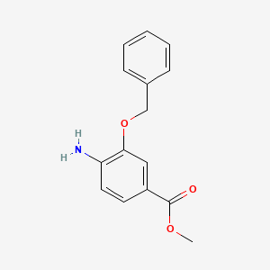 molecular formula C15H15NO3 B1604372 Methyl 4-amino-3-(benzyloxy)benzoate CAS No. 475215-88-4
