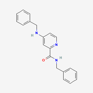 molecular formula C20H19N3O B1604375 N-苄基-4-(苄基氨基)吡啶甲酰胺 CAS No. 913836-29-0
