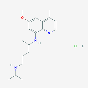 molecular formula C19H30ClN3O B1604378 N-(6-methoxy-4-methyl-quinolin-8-yl)-n-propan-2-yl-pentane-1,4-diamine CAS No. 88756-01-8
