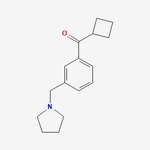 Cyclobutyl 3-(pyrrolidinomethyl)phenyl ketone