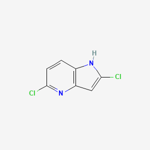 molecular formula C7H4Cl2N2 B1604393 2,5-dichloro-1H-pyrrolo[3,2-b]pyridine CAS No. 1000342-87-9