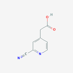 molecular formula C8H6N2O2 B1604394 2-(2-Cyanopyridin-4-yl)acetic acid CAS No. 502509-05-9
