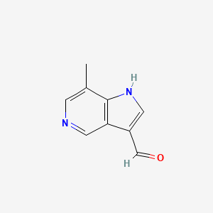 molecular formula C9H8N2O B1604396 7-methyl-1H-pyrrolo[3,2-c]pyridine-3-carbaldehyde CAS No. 1000341-49-0