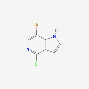molecular formula C7H4BrClN2 B1604397 7-溴-4-氯-1H-吡咯并[3,2-c]吡啶 CAS No. 1000342-04-0