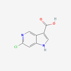 B1604398 6-Chloro-1H-pyrrolo[3,2-c]pyridine-3-carboxylic acid CAS No. 1000341-67-2