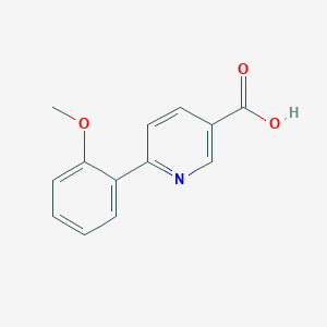 molecular formula C13H11NO3 B1604400 6-(2-甲氧基苯基)烟酸 CAS No. 887976-03-6