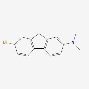 molecular formula C15H14BrN B1604407 7-bromo-N,N-dimethyl-9H-fluoren-2-amine CAS No. 677746-25-7
