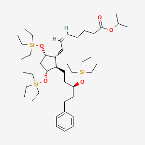 molecular formula C44H82O5Si3 B1604408 Latanoprost tris(triethylsilyl) ether CAS No. 477884-78-9