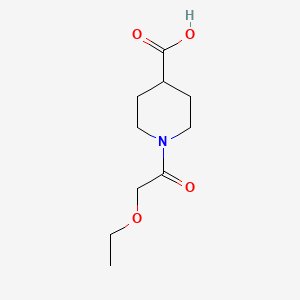 molecular formula C10H17NO4 B1604415 1-(Ethoxyacetyl)piperidine-4-carboxylic acid CAS No. 1042796-13-3