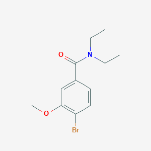 molecular formula C12H16BrNO2 B1604418 4-bromo-N,N-diethyl-3-methoxybenzamide CAS No. 889676-36-2