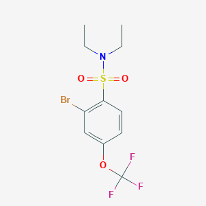 2-bromo-N,N-diethyl-4-(trifluoromethoxy)benzenesulfonamide