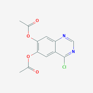 molecular formula C12H9ClN2O4 B1604458 6,7-Diacetoxy-4-chloro-quinazoline CAS No. 938185-04-7