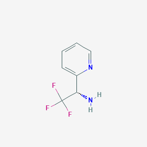 molecular formula C7H7F3N2 B1604467 (S)-2,2,2-Trifluoro-1-pyridin-2-YL-ethylamine CAS No. 783294-93-9