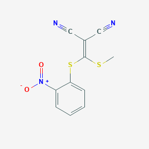 2-[(Methylthio)(2-nitrophenylthio)methylene]-malononitrile