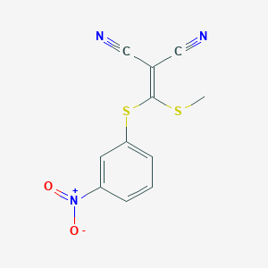 2-[(Methylthio)(3-nitrophenylthio)methylene]-malononitrile