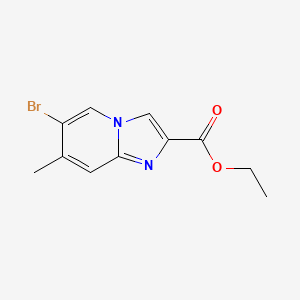Ethyl 6-bromo-7-methylimidazo[1,2-a]pyridine-2-carboxylate