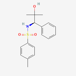 molecular formula C17H21NO3S B1604488 (R)-N-(2-Hydroxy-2-methyl-1-phenyl-propyl)-4-methyl-benzenesulfonamide CAS No. 620627-46-5
