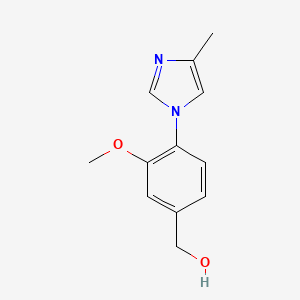 (3-Methoxy-4-(4-methyl-1H-imidazol-1-YL)phenyl)methanol