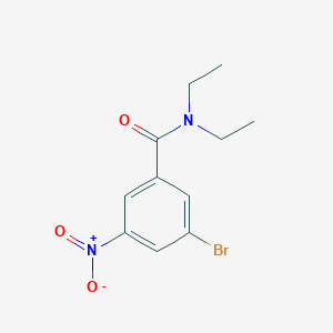molecular formula C11H13BrN2O3 B1604497 3-Bromo-N,N-diethyl-5-nitrobenzamide CAS No. 929000-34-0