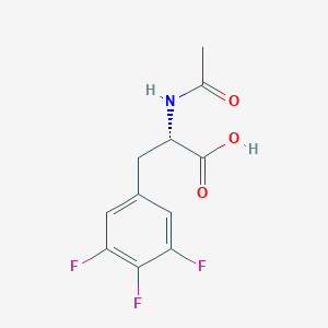 molecular formula C11H10F3NO3 B1604504 N-Acetyl-(3,4,5-trifluorophenyl)-L-alanine CAS No. 324028-18-4