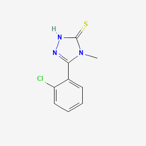 molecular formula C9H8ClN3S B1604507 5-(2-chlorophenyl)-4-methyl-4H-1,2,4-triazole-3-thiol CAS No. 80590-50-7