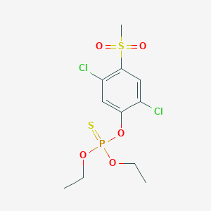 molecular formula C11H15Cl2O5PS2 B1604510 Chlorthiophos sulfone CAS No. 25900-20-3